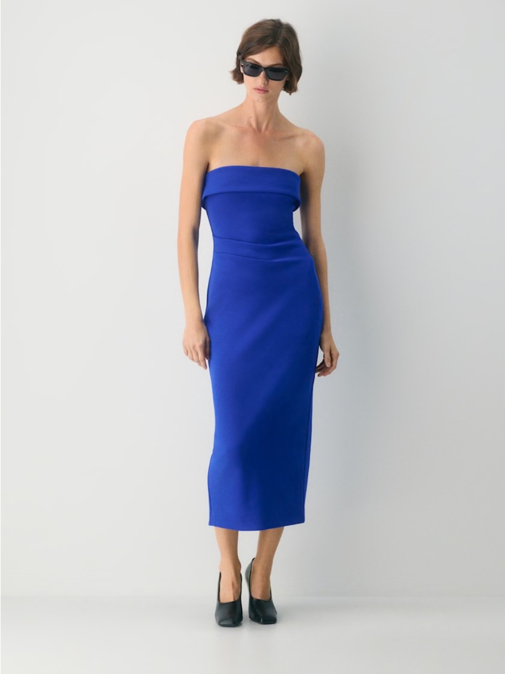 Aritzia - Babaton- FigureKnit™ Eyecatcher Dress - in Jazz Blue- Size M